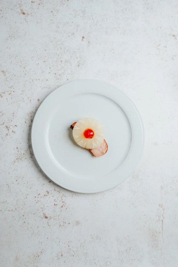 Lomo adobado de cerdo con piña