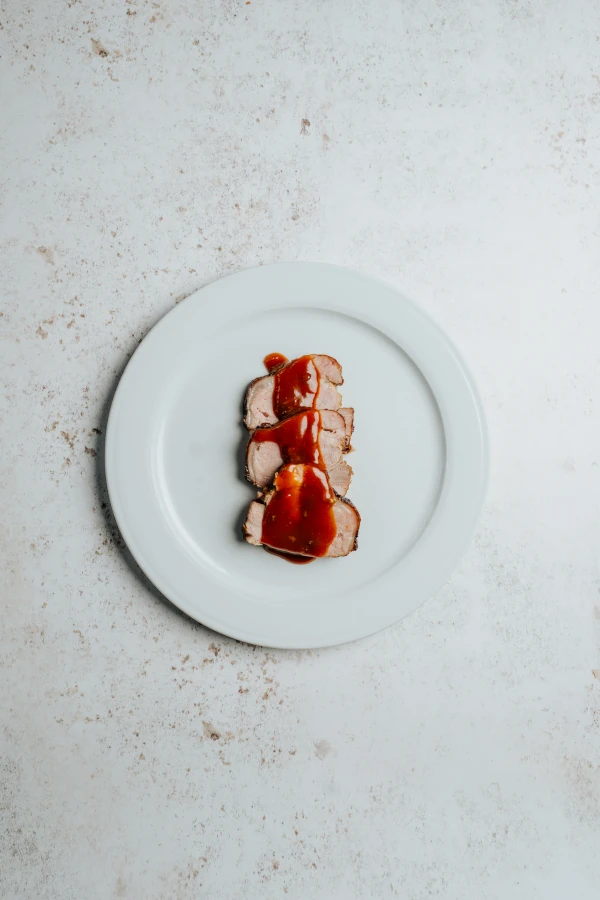 Lomo de cerdo con salsa barbacoa