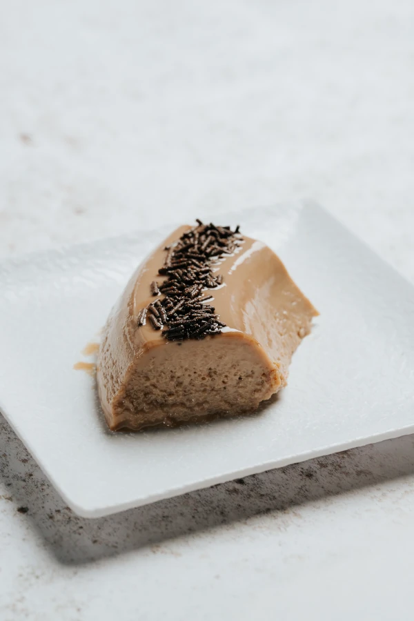 Flan de chocolate