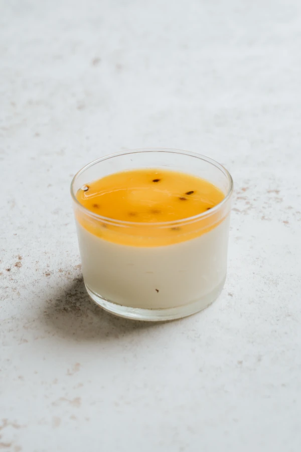 Mousse de fruta de la pasión